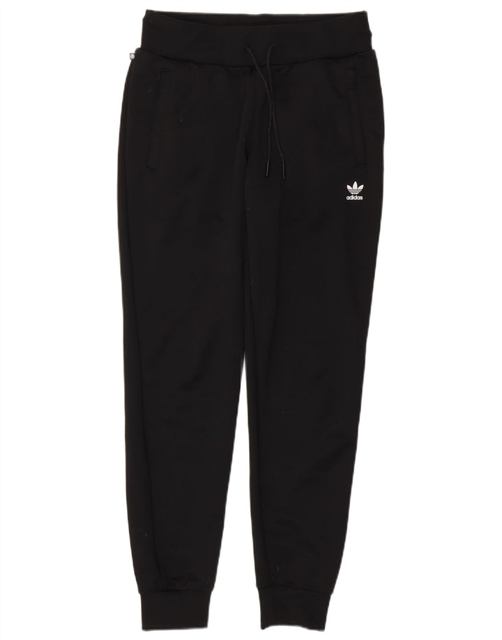 Adidas Womens Tracksuit Trousers Joggers UK 10 Small  Black Polyester