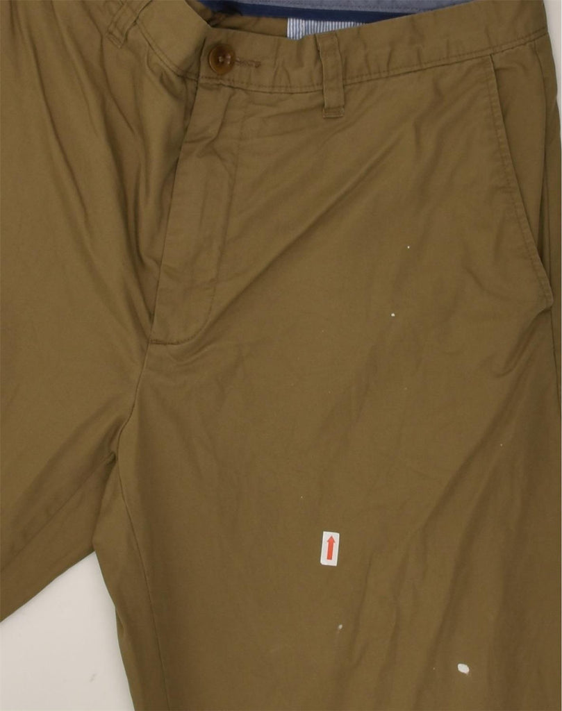 J. CREW Mens Straight Regular Chino Trousers W32 L32 Khaki Cotton | Vintage J. Crew | Thrift | Second-Hand J. Crew | Used Clothing | Messina Hembry 