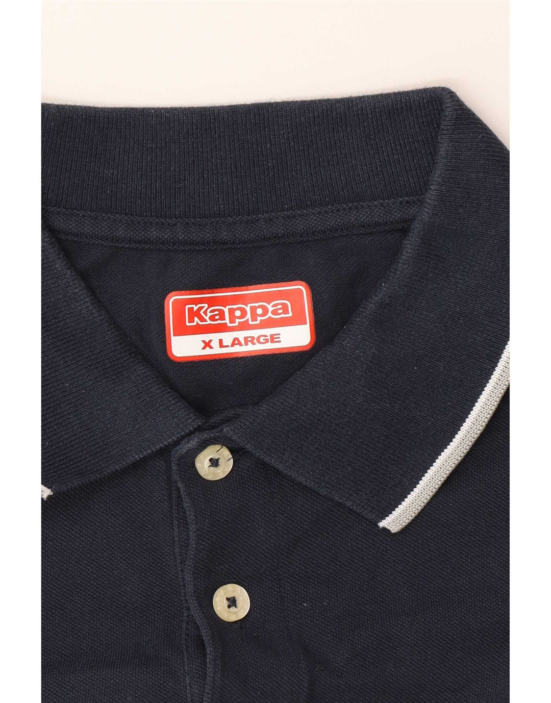 Kappa Mens Polo Shirt XL Navy Blue