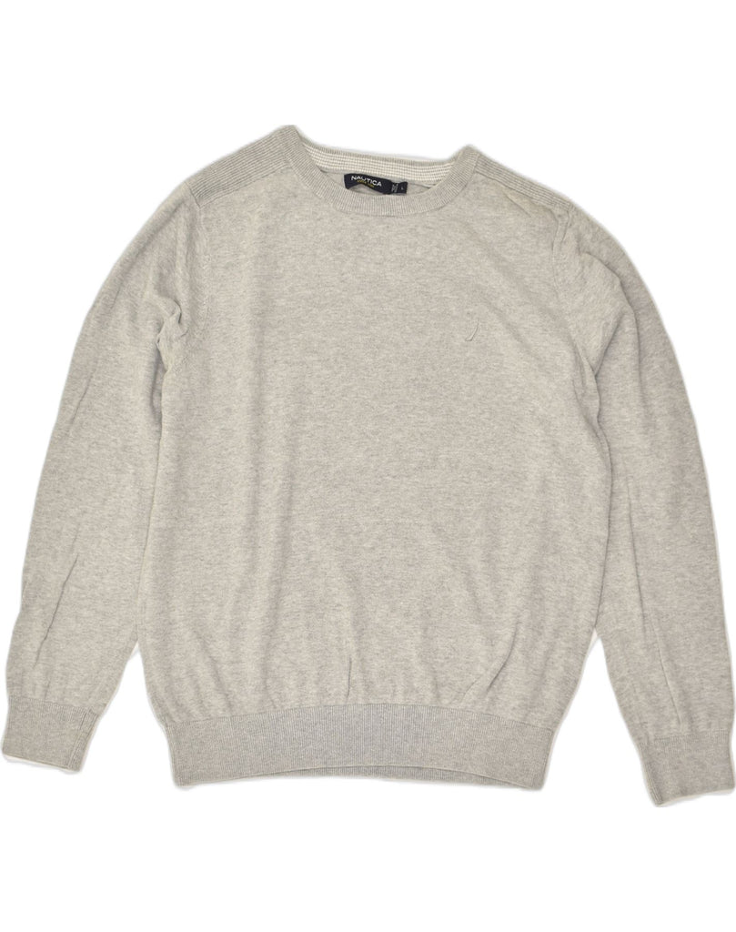 NAUTICA Mens Crew Neck Jumper Sweater Large Grey Cotton | Vintage Nautica | Thrift | Second-Hand Nautica | Used Clothing | Messina Hembry 