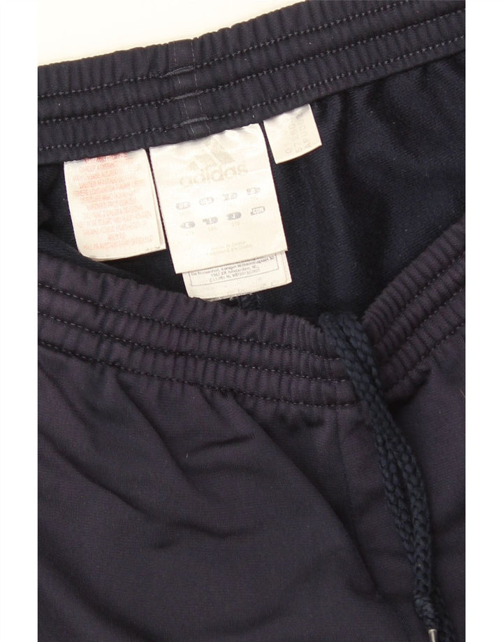 ADIDAS Mens Tracksuit Trousers Large Navy Blue Polyester