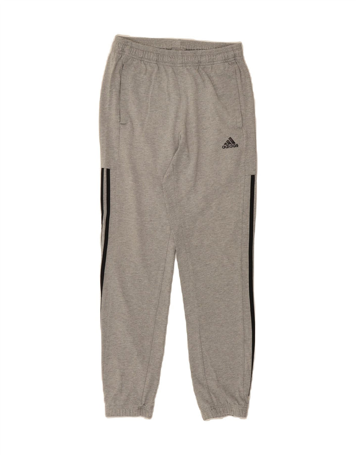 ADIDAS Mens Tracksuit Trousers Joggers Small  Grey Cotton Vintage Adidas and Second-Hand Adidas from Messina Hembry 