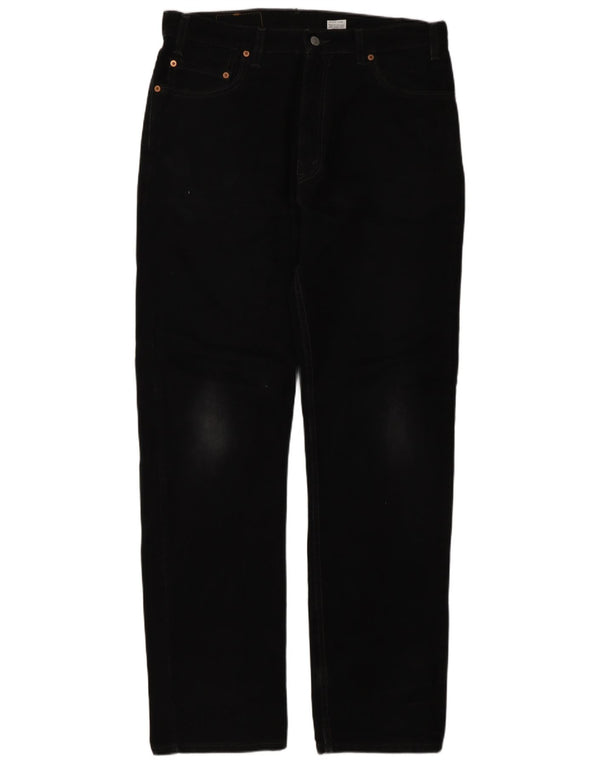 Levi's Mens 505 Regular Fit Straight Jeans W36 L34 Grey Cotton