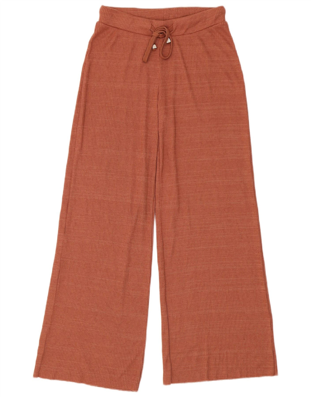 Zara Womens Wide Leg Tracksuit Trousers UK 8 Small  Brown Polyester