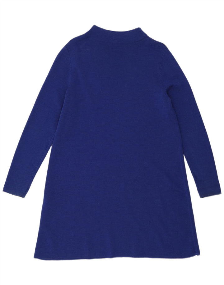 Cos Womens Jumper Dress UK 10 Small Blue Wool