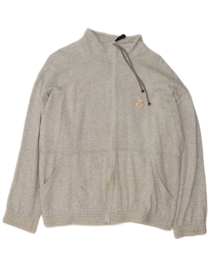 Spalding Mens Tracksuit Top Jacket XL Grey Flecked