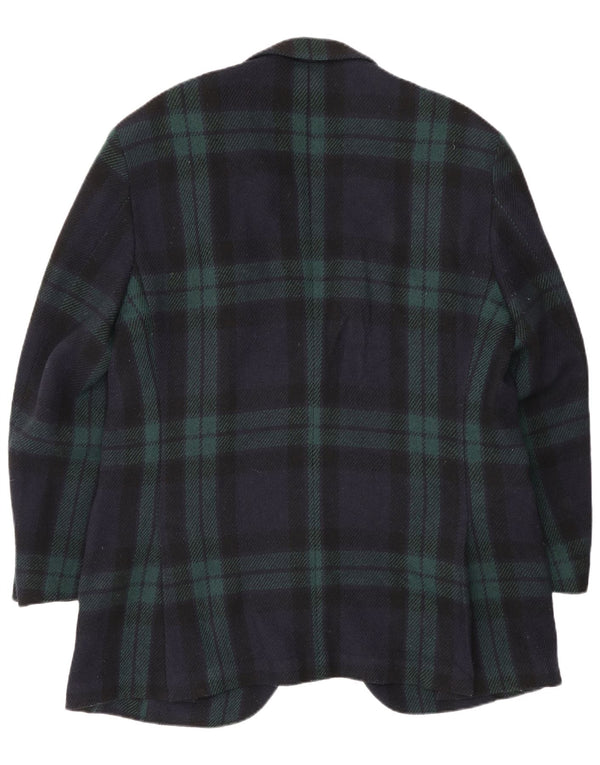 Polo Ralph Lauren Mens 3 Button Blazer Jacket EU 54 2XL Navy Blue Plaid
