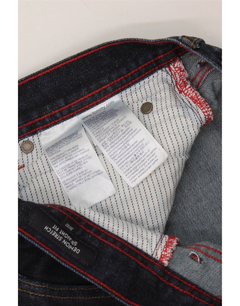 TOMMY HILFIGER Mens Denton Straight Jeans W31 L32 Navy Blue Cotton Vintage Tommy Hilfiger and Second-Hand Tommy Hilfiger from Messina Hembry 