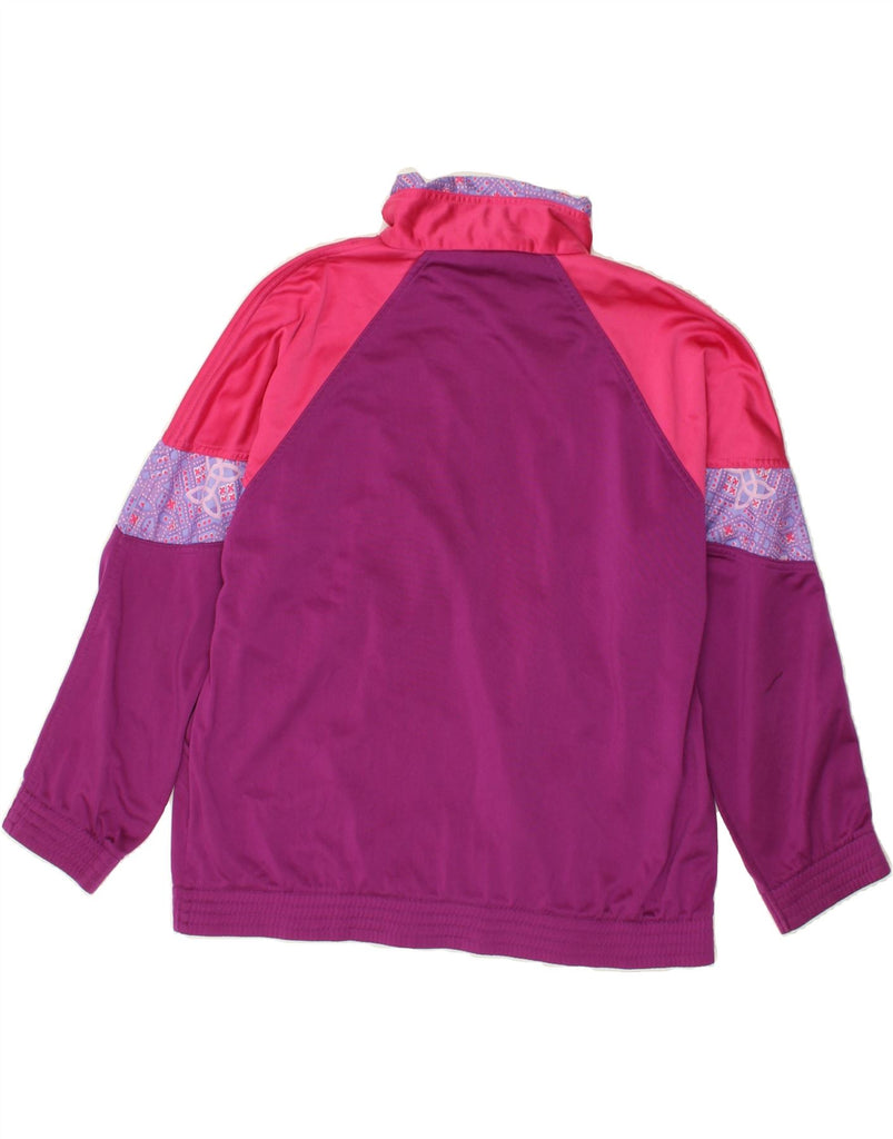 LOTTO Womens Tracksuit Top Jacket UK 14 Medium Pink Colourblock | Vintage Lotto | Thrift | Second-Hand Lotto | Used Clothing | Messina Hembry 