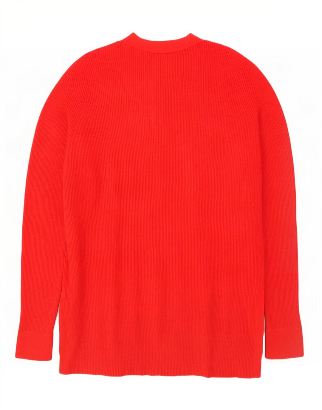 Marks & Spencer Womens Oversized V-Neck Jumper Sweater UK 10 Small Red