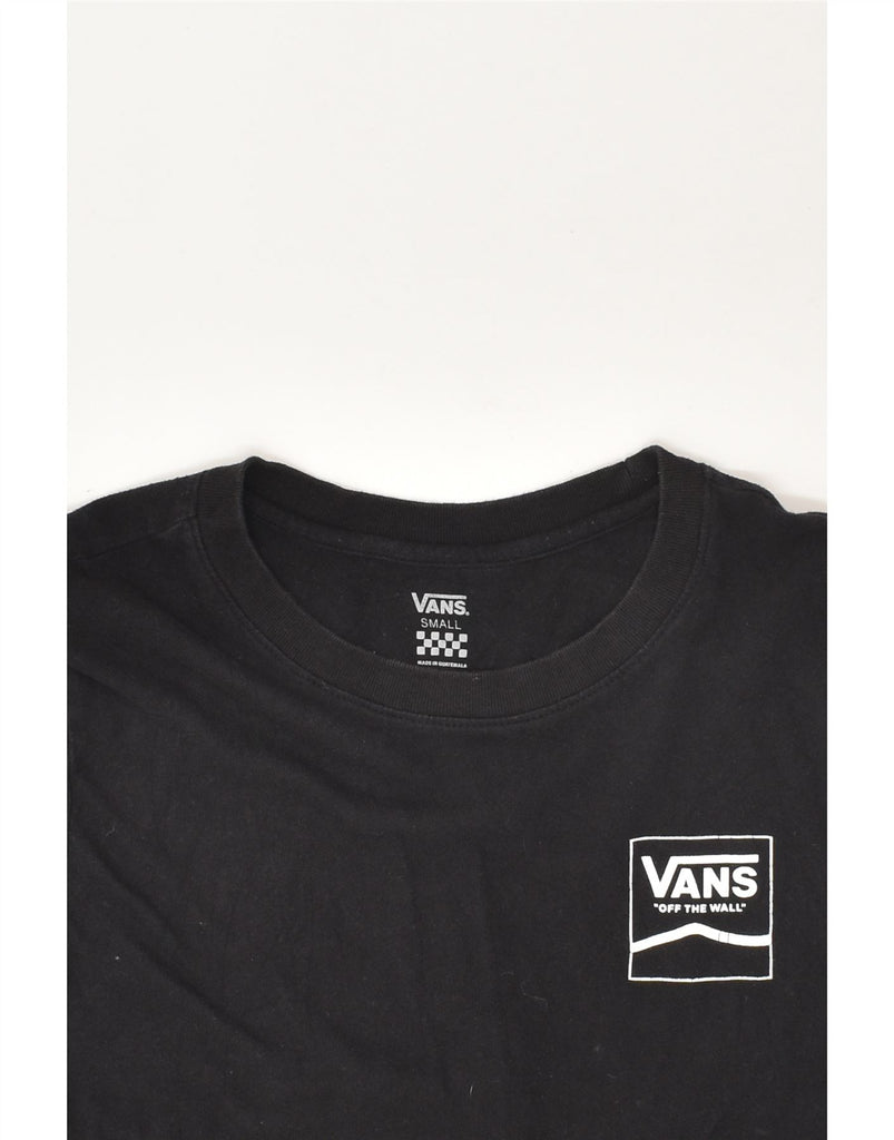 VANS Mens Graphic Top Long Sleeve Small Black Cotton | Vintage Vans | Thrift | Second-Hand Vans | Used Clothing | Messina Hembry 