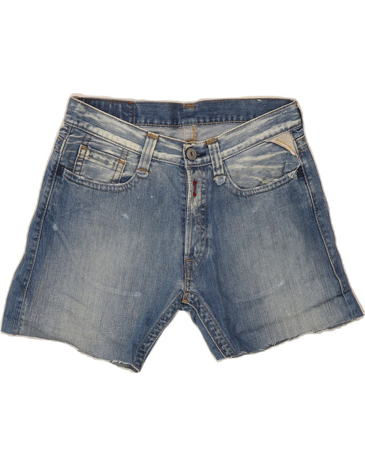 REPLAY Womens Denim Shorts W31 Medium Blue Cotton Vintage Replay and Second-Hand Replay from Messina Hembry 