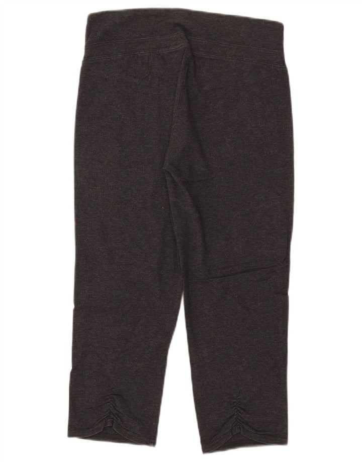 Puma Womens Capri Leggings UK 12 Medium Grey Cotton