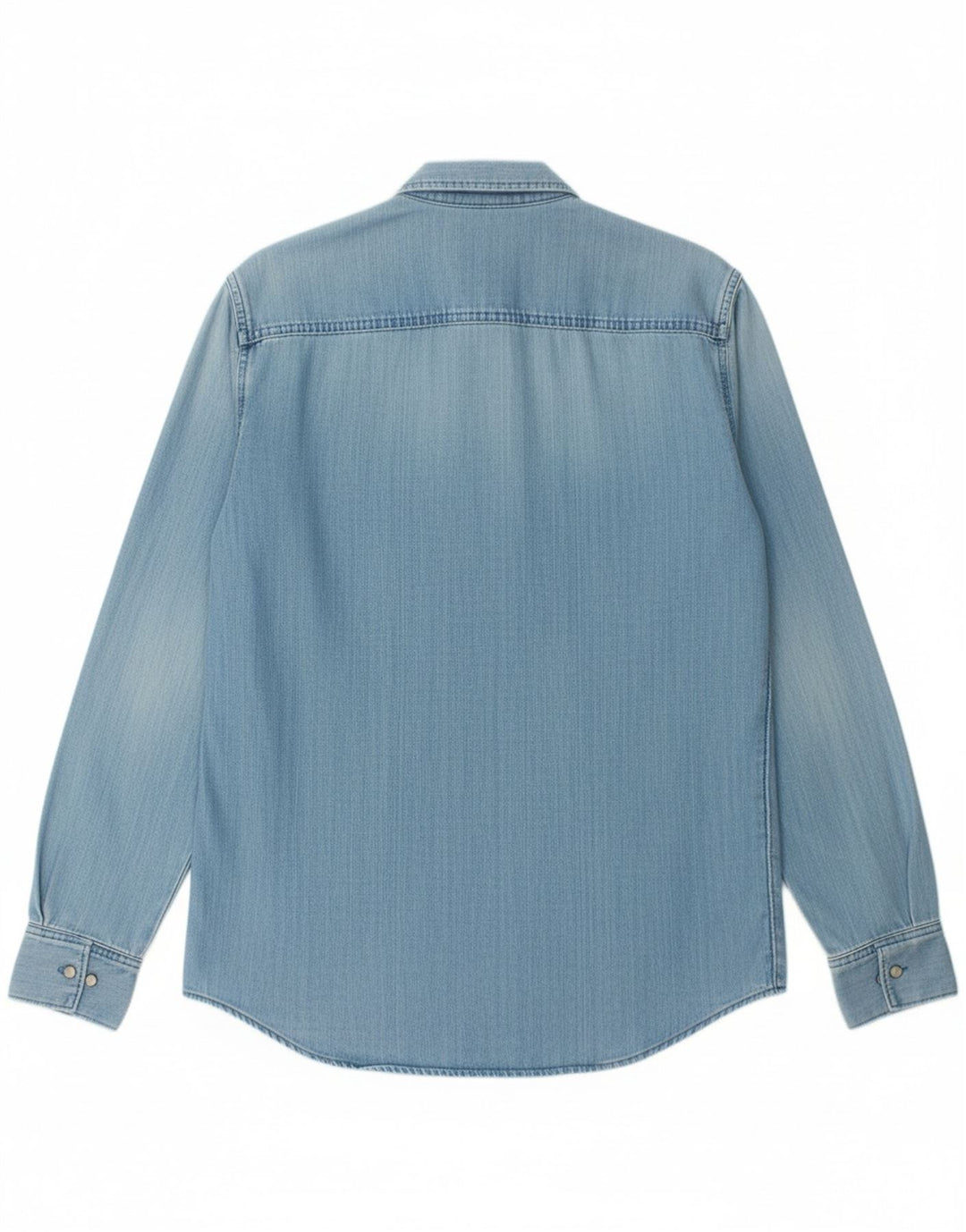 CALVIN KLEIN JEANS Mens Slim Fit Denim Shirt Medium Blue Cotton