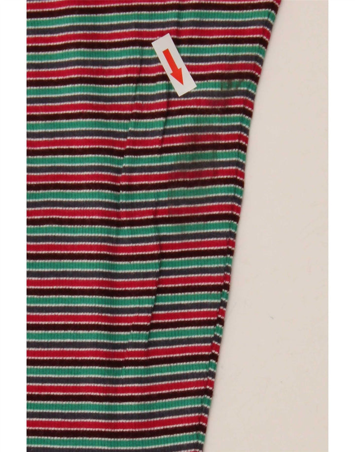 Marks & Spencer Womens Top Long Sleeve UK 14 Medium Multicoloured Striped