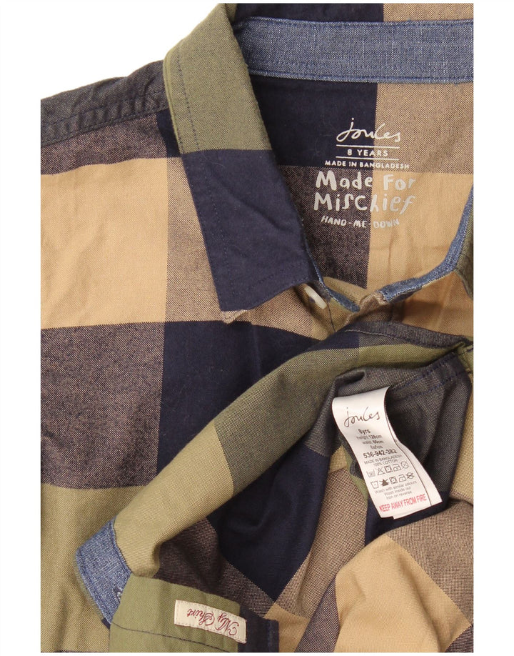 Joules Boys Shirt 7-8 Years Multicoloured Check Cotton