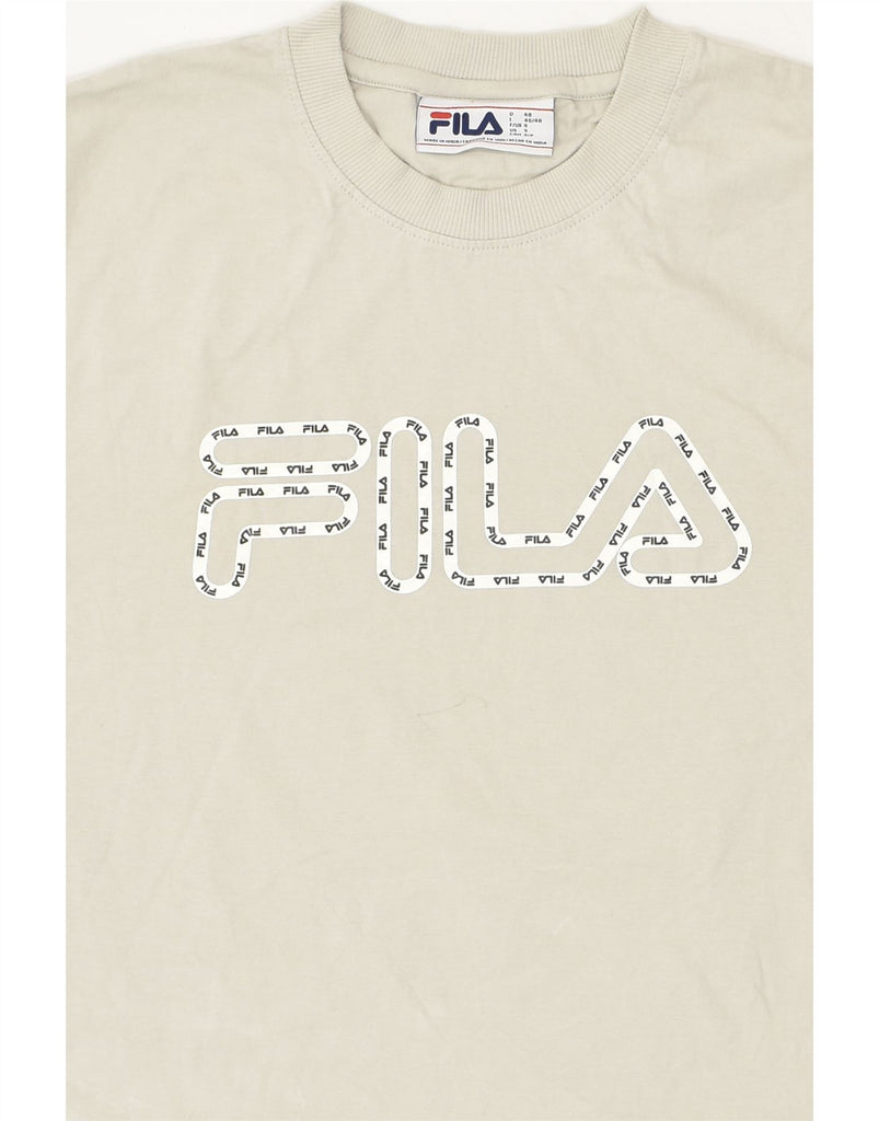 FILA Mens Graphic T-Shirt Top Small Grey Cotton | Vintage Fila | Thrift | Second-Hand Fila | Used Clothing | Messina Hembry 