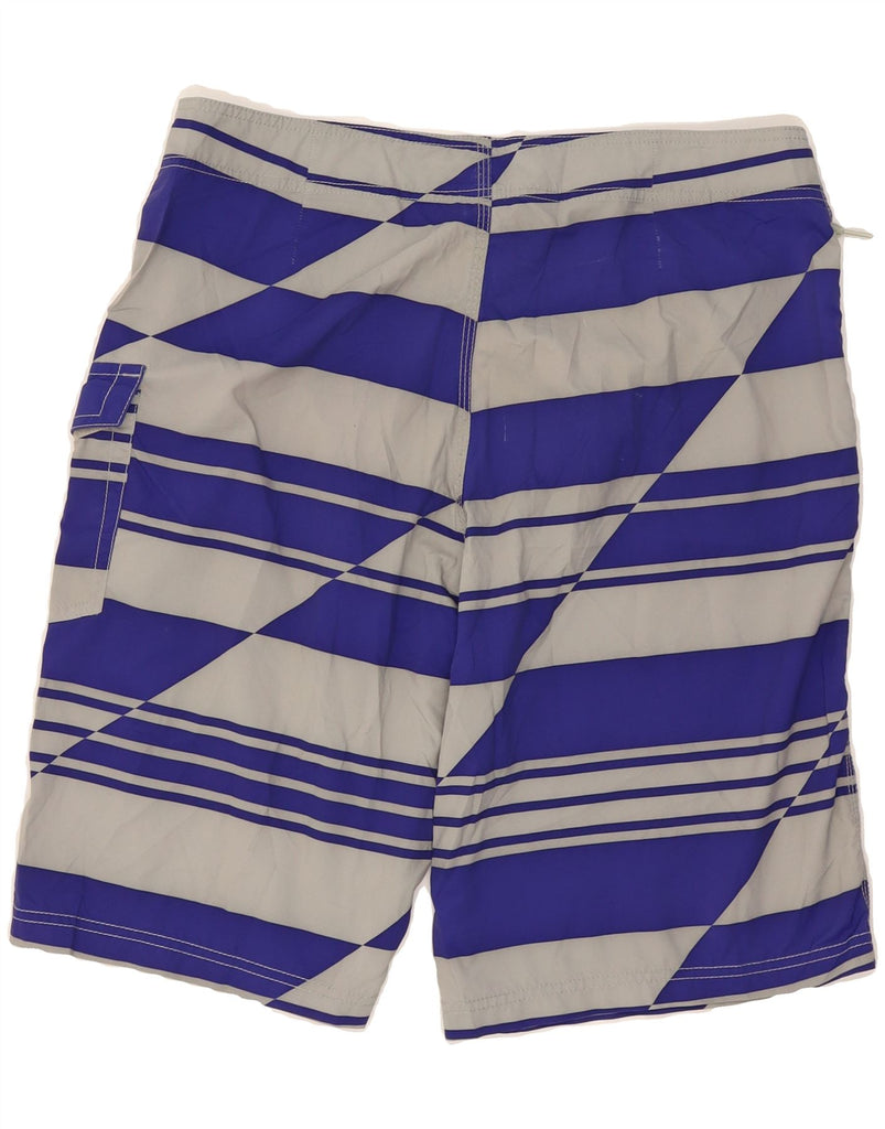 OAKLEY Mens Swimming Shorts Large  Blue Striped Polyester Vintage Oakley and Second-Hand Oakley from Messina Hembry 