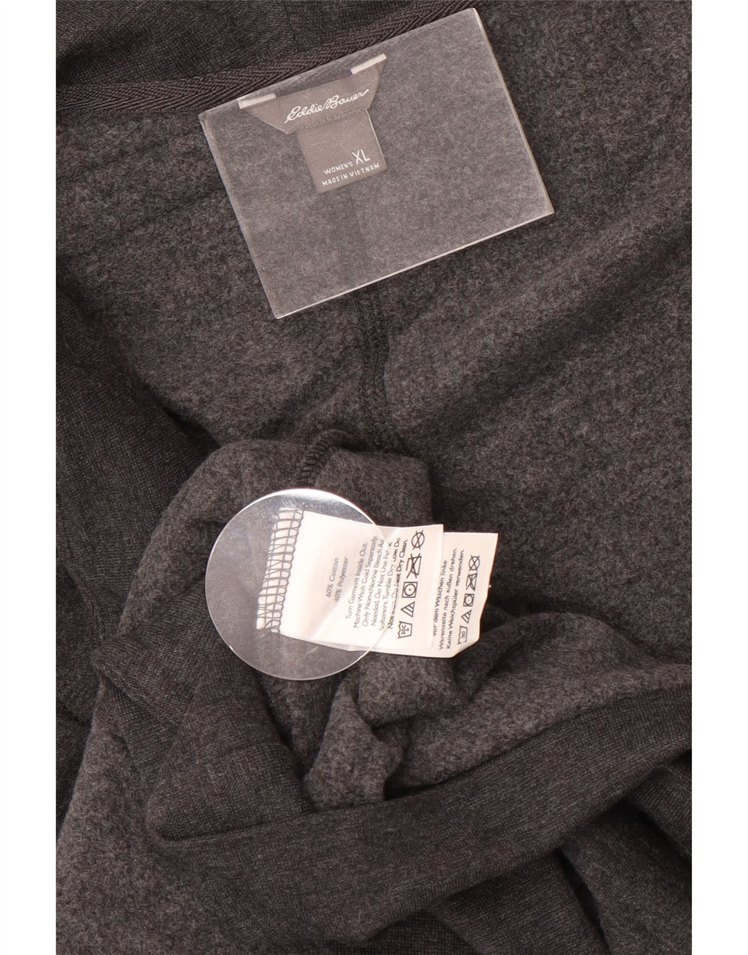Eddie Bauer Womens Oversized Longline Open Cardigan Sweater UK 18 XL Grey