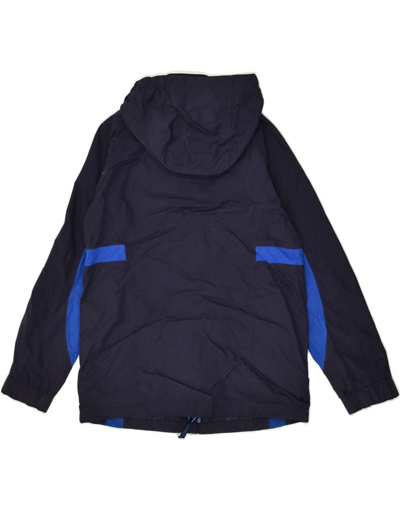 MOUNTAIN WAREHOUSE Boys Hooded Windbreaker Jacket 11-12 Years Navy Blue | Vintage Mountain Warehouse | Thrift | Second-Hand Mountain Warehouse | Used Clothing | Messina Hembry 