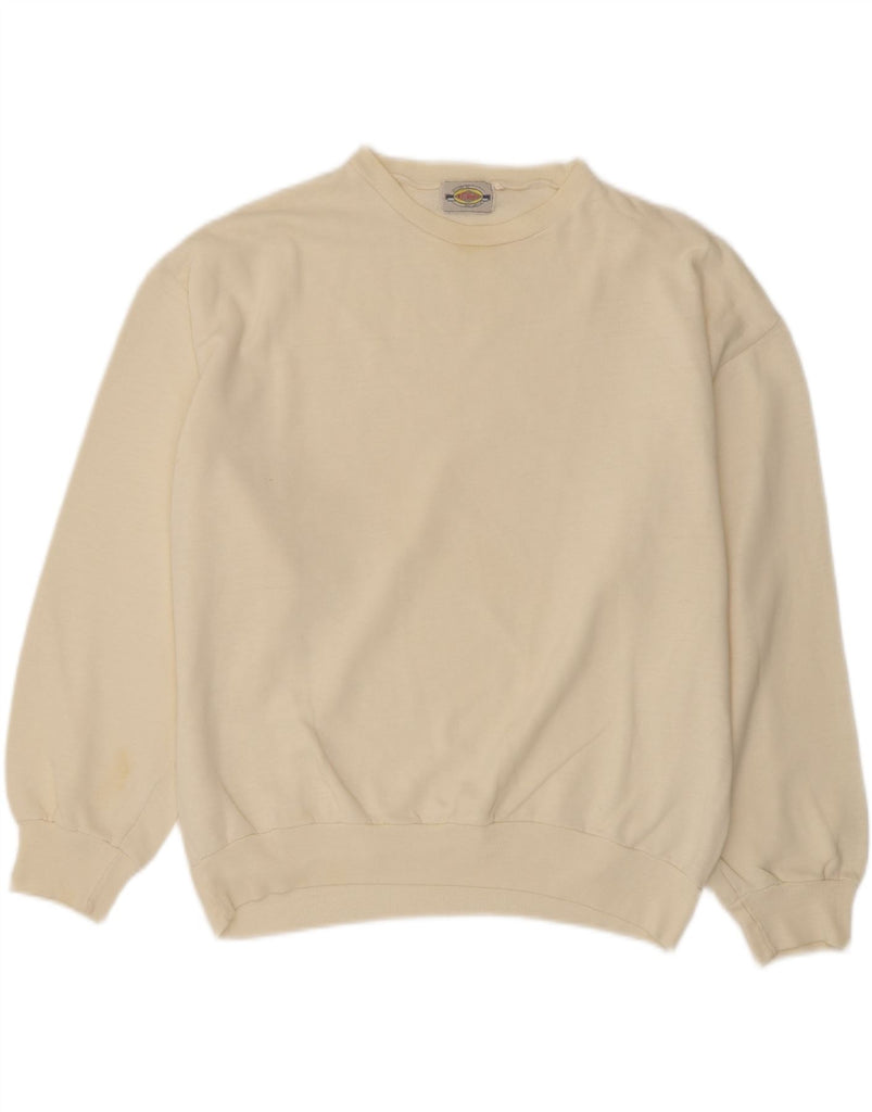 S.OLIVER Womens Oversized Crew Neck Jumper Sweater UK 16 Large Off White Vintage S.Oliver and Second-Hand S.Oliver from Messina Hembry 