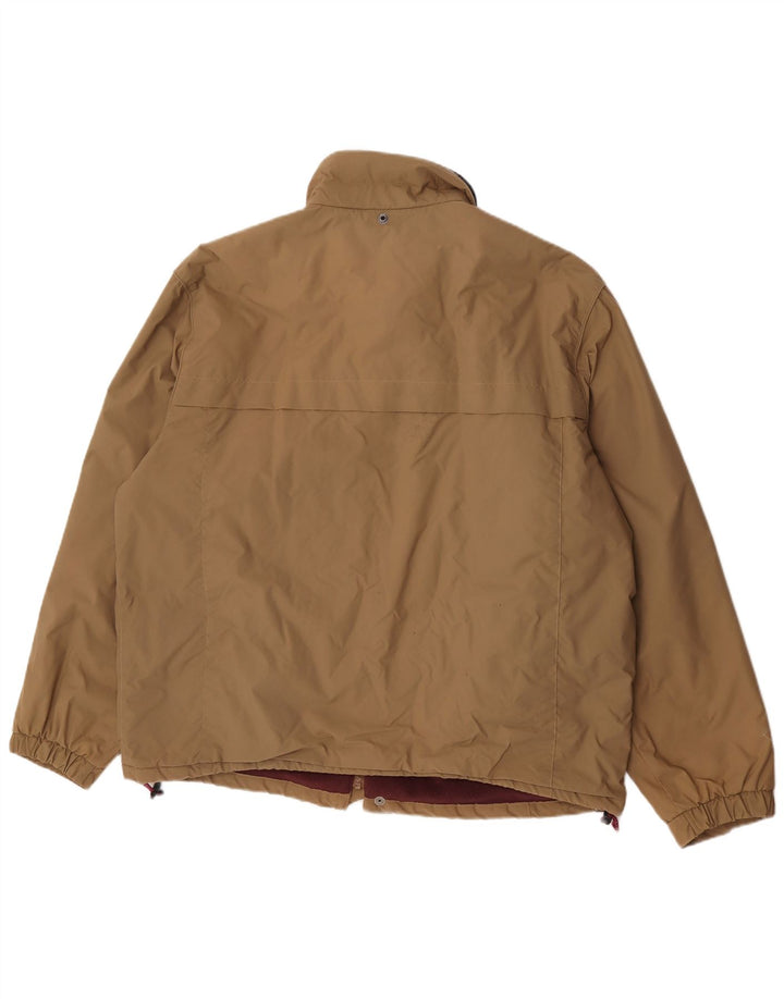 North Sails Mens Windbreaker Jacket UK 42 XL Brown Polyamide