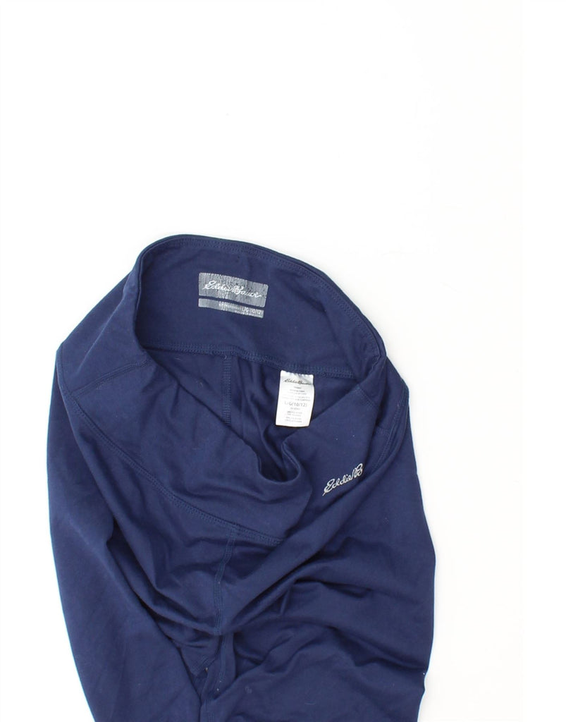 EDDIE BAUER Girls Leggings 10-11 Years  Navy Blue Polyester Vintage Eddie Bauer and Second-Hand Eddie Bauer from Messina Hembry 