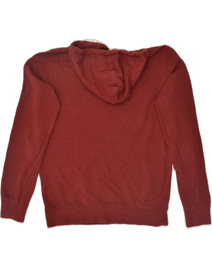 JACK & JONES Mens Graphic Hoodie Jumper Medium Maroon Cotton | Vintage Jack & Jones | Thrift | Second-Hand Jack & Jones | Used Clothing | Messina Hembry 