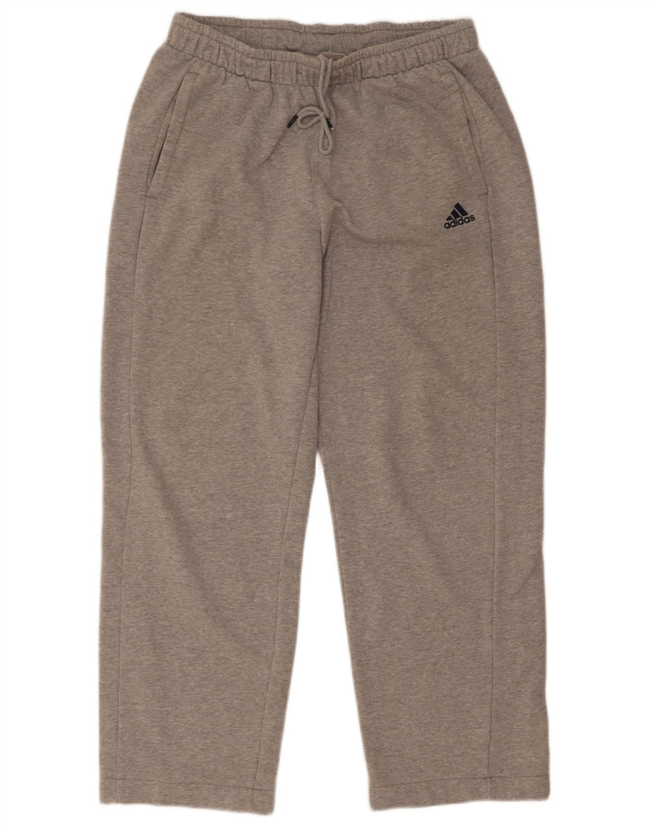 Adidas Mens Climalite Tracksuit Trousers Medium  Grey Cotton
