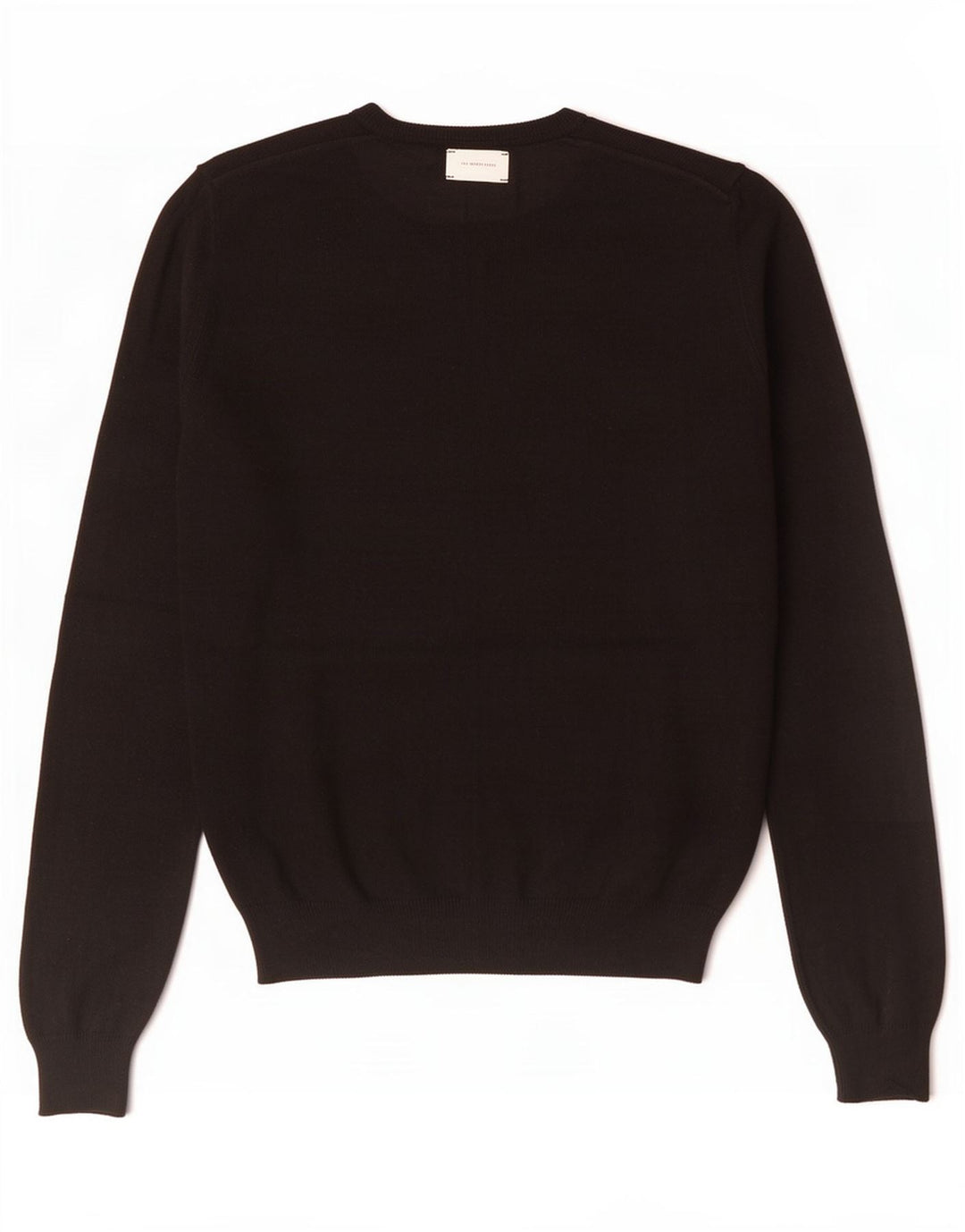 Zara Mens Crew Neck Jumper Sweater Small Black Viscose