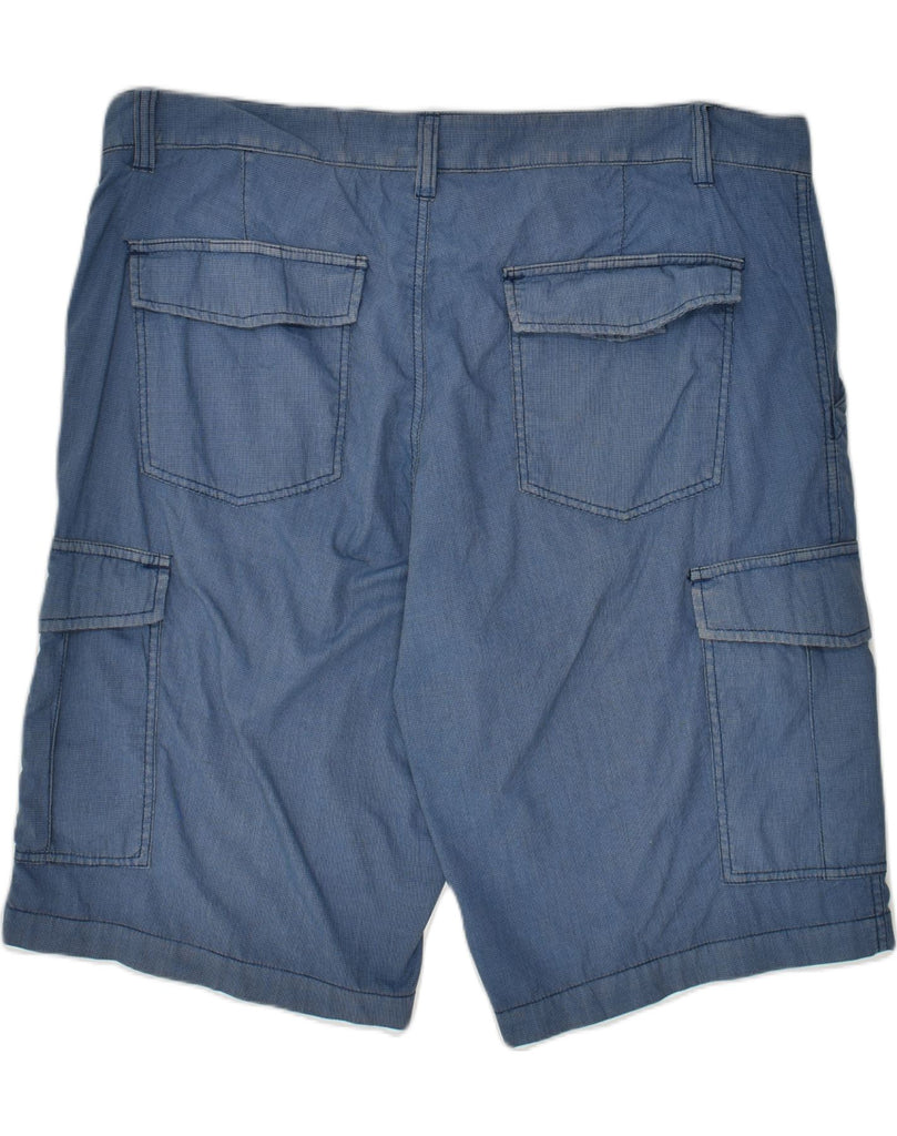 DACK'S Mens High Waist Cargo Shorts IT 56 3XL W42  Navy Blue Cotton | Vintage Dack's | Thrift | Second-Hand Dack's | Used Clothing | Messina Hembry 