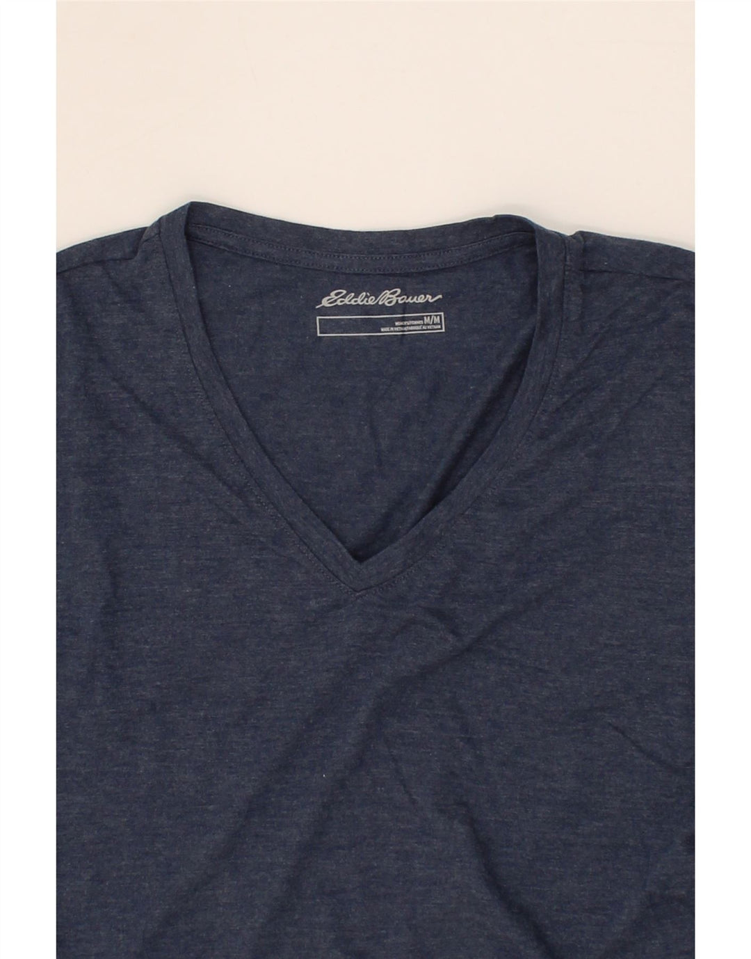 EDDIE BAUER Womens T-Shirt Top UK 12 Medium Navy Blue Cotton Vintage Eddie Bauer and Second-Hand Eddie Bauer from Messina Hembry 
