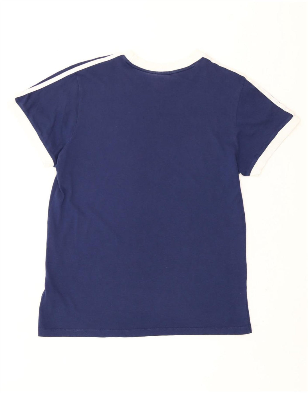 Adidas Womens T-Shirt Top UK 14 Medium Navy Blue