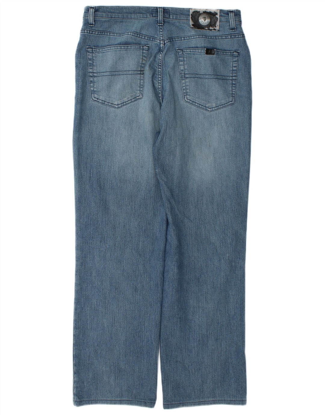Trussardi Mens Straight Jeans W32 L30 Blue Cotton
