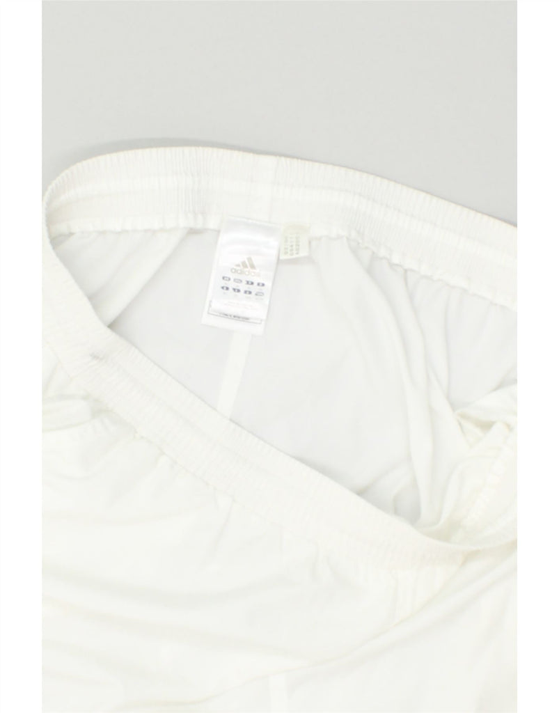 ADIDAS Mens Sport Shorts XL White Polyester | Vintage Adidas | Thrift | Second-Hand Adidas | Used Clothing | Messina Hembry 