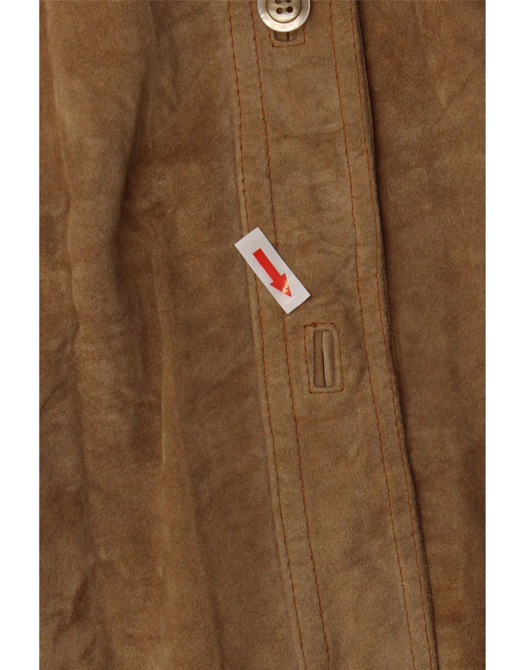 Vintage Womens Suede Jacket UK 18 XL Beige