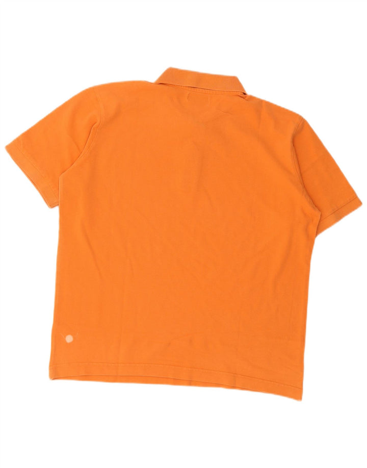Kappa Mens Polo Shirt Medium Orange Cotton