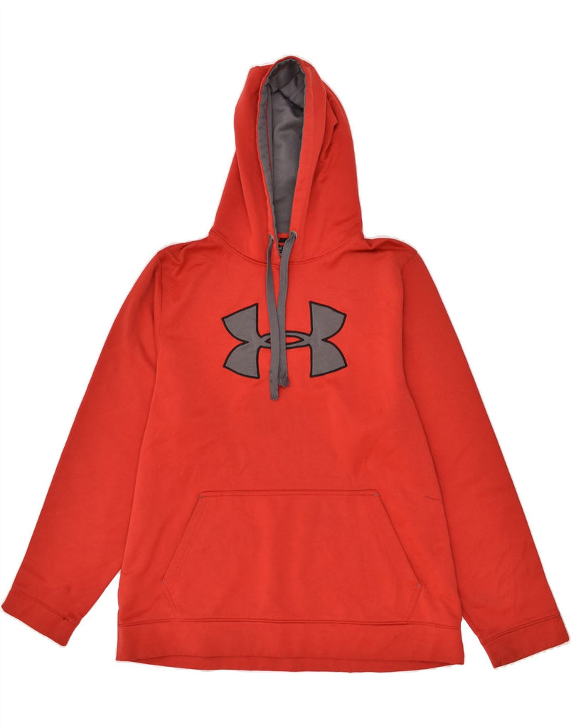 UNDER ARMOUR Mens Graphic Hoodie Jumper XL Red Cotton | Vintage Under Armour | Thrift | Second-Hand Under Armour | Used Clothing | Messina Hembry 