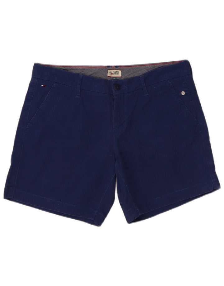 Tommy Hilfiger Womens Chino Shorts W30 Medium  Blue Cotton