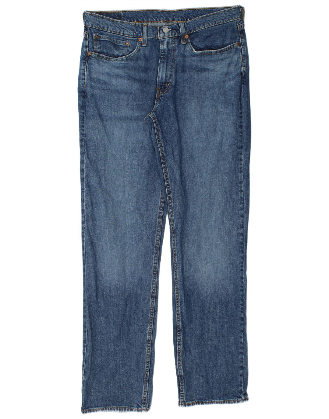 Levi's Mens 514 Straight Jeans W34 L32 Blue Cotton