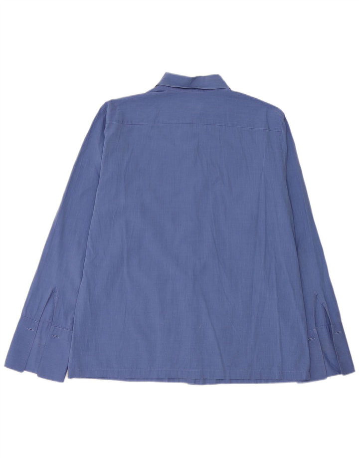 J. Crew Womens Shirt UK 14 Medium Blue Cotton