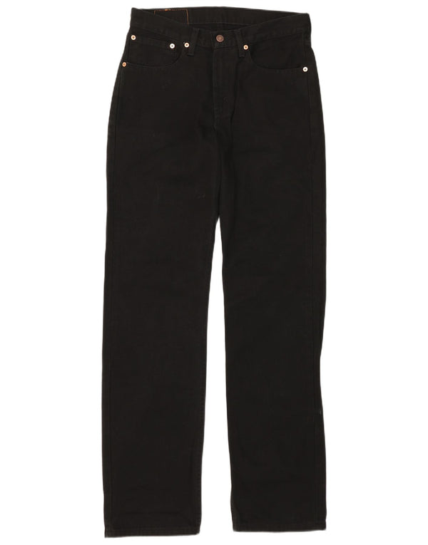 Levi's Mens 751 Straight Jeans W31 L34 Black Cotton