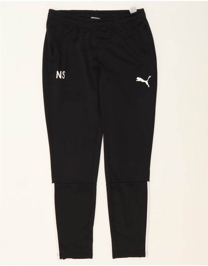 Puma Mens Tracksuit Trousers Medium Black Colourblock Polyester
