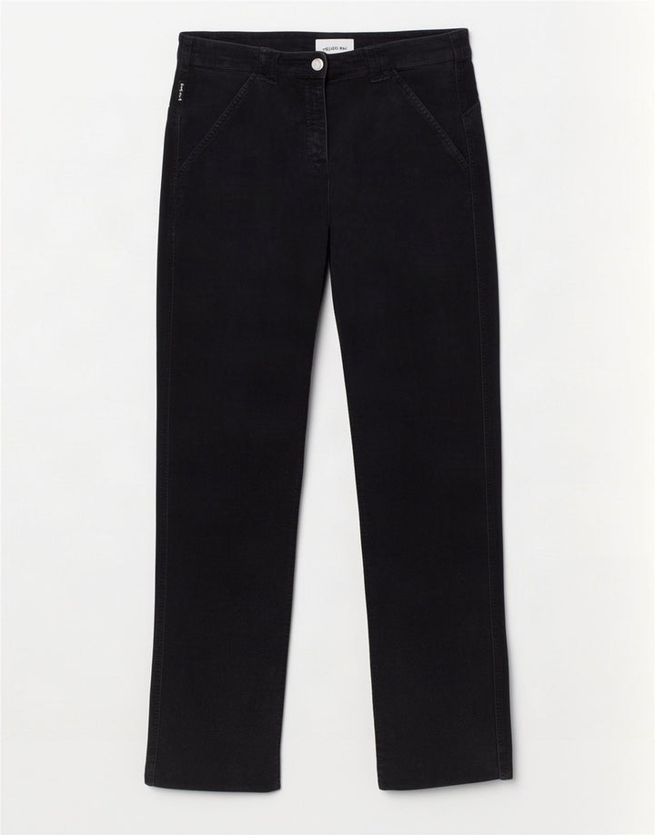 Armani Womens Straight Casual Trousers W31 L35 Navy Blue