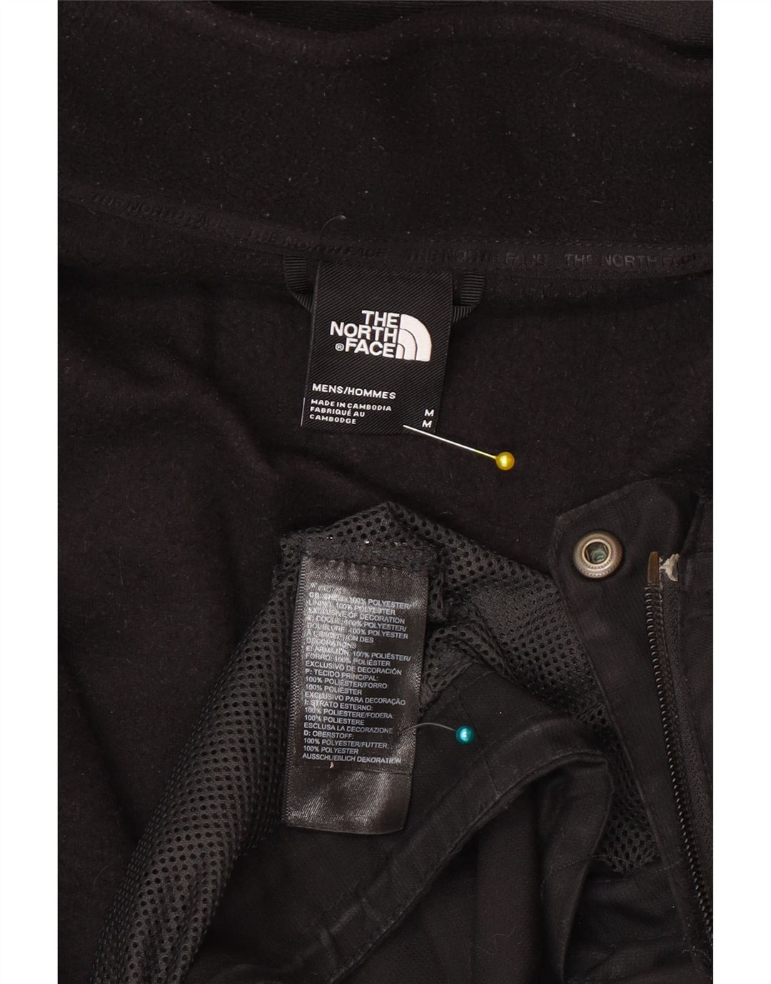 The North Face Mens Hooded Windbreaker Jacket UK 38 Medium Black Polyester