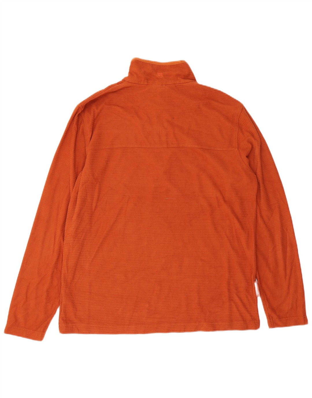MOUNTAIN WAREHOUSE Mens Zip Neck Sweatshirt Jumper Medium Orange Polyester