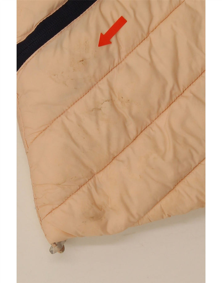 Superdry Womens Hooded Padded Jacket UK 10 Small  Pink Nylon