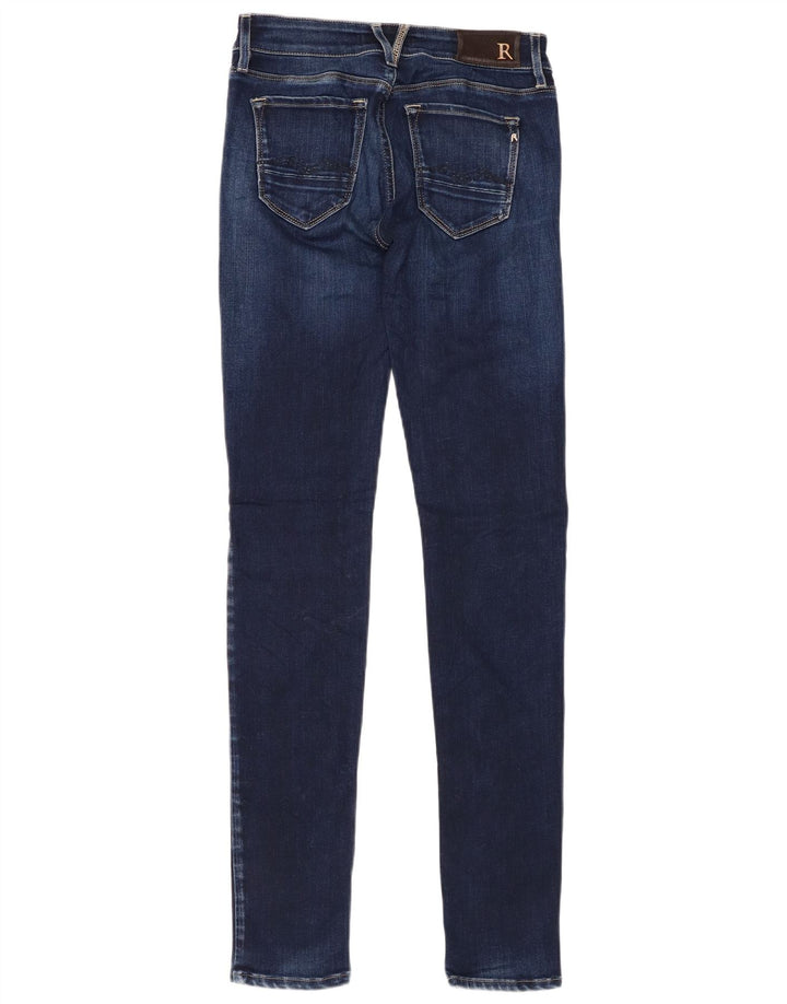 REPLAY Womens Rose Skinny Jeans W24 L32 Navy Blue Viscose