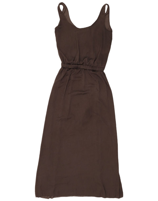 Zara Womens Trafaluc Sleeveless Maxi Dress UK 14 Large Grey