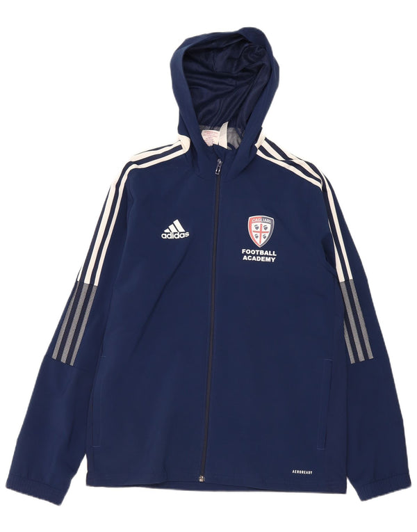 Adidas Boys Cagliari Graphic Tracksuit Top Jacket 13-14 Years Navy Blue